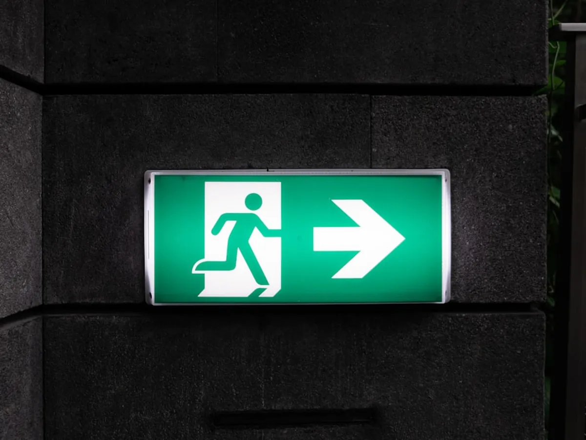 Fire safety equipment inspection in a commercial building